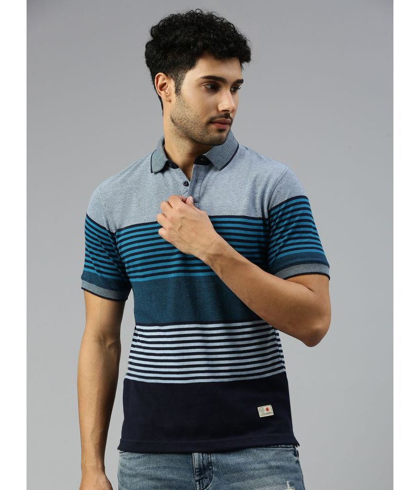     			ONN Cotton Regular Fit Striped Half Sleeves Men's Polo T Shirt - Dark Grey ( Pack of 1 )