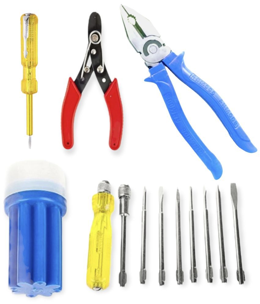     			SKY BLUE MULTIPURPOSE PROFESSIONAL HOME & OFFICE USED HAND TOOL,S KIT ( 4 PIECE )