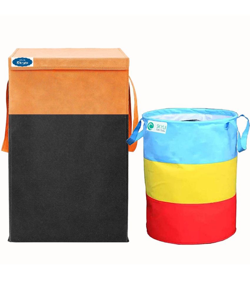     			Skylii Orange Laundry Bags ( Pack of 2 )