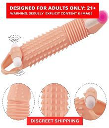 Soft Silicon Men Reusable Dragon Condom With Extra Length And Girth Extension Ribbed &amp; Spike Sleeve With Vibration