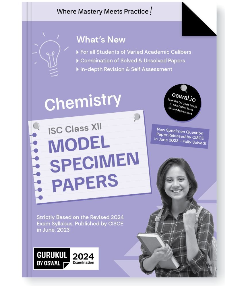     			Gurukul Chemistry Model Specimen Papers for ISC Class 12 Board Exam 2024 : Fully Solved New SQP Pattern June 2023, Solved & Unsolved Papers, Latest Sy