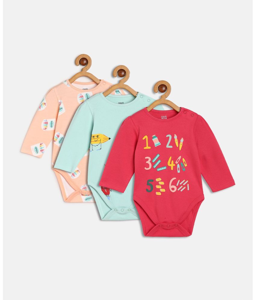     			MINI KLUB - Multicolor Cotton Bodysuit For Baby Girl ( Pack of 1 )