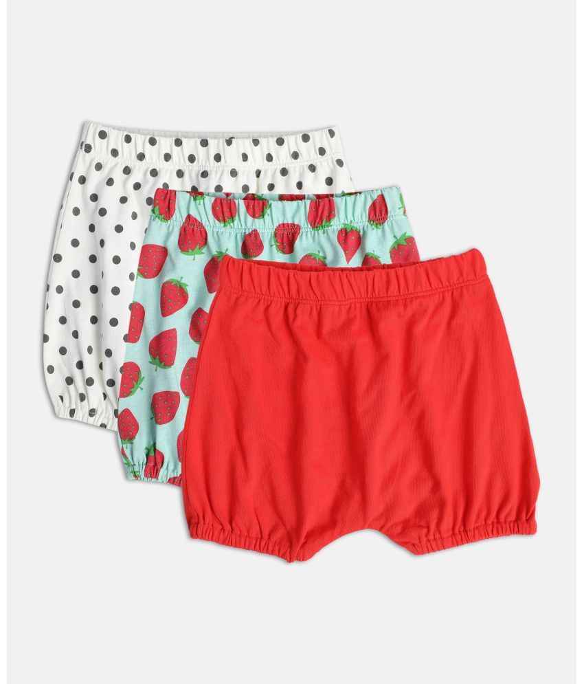     			MINIKLUB GREEN / RED / WHITE SHORTS For NEW BORN AND BABY GIRLS