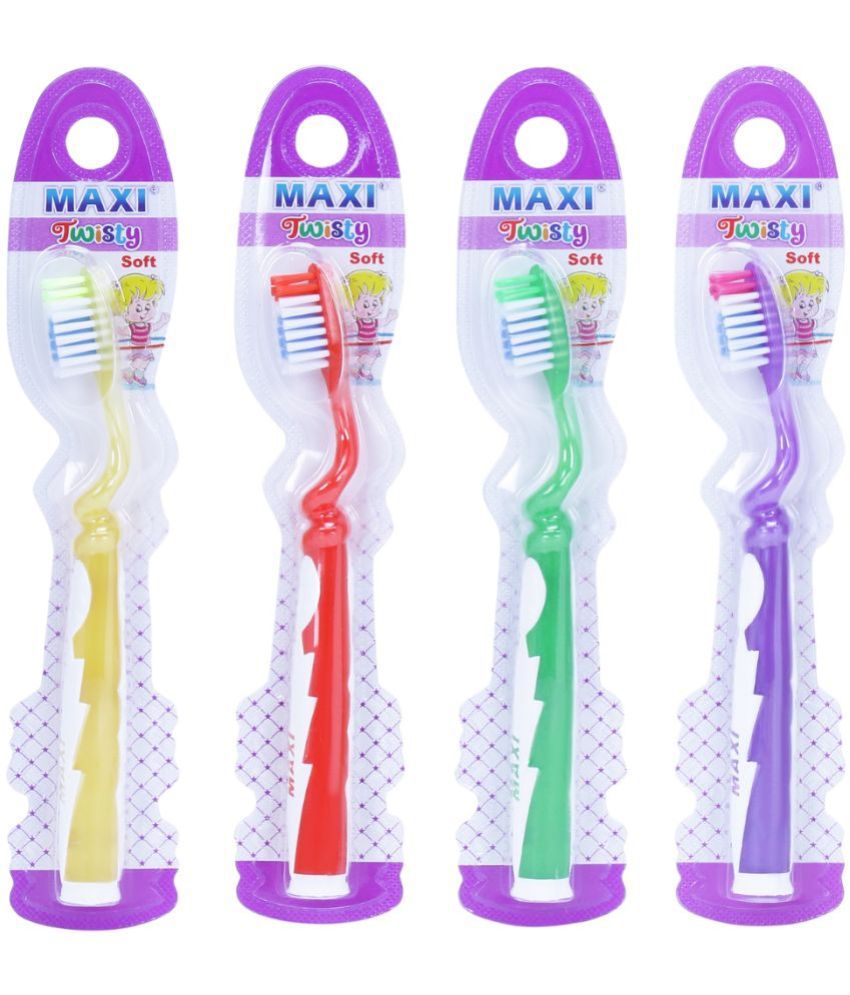     			MAXI Twisty Junior Toothbrush (Pack of 4)