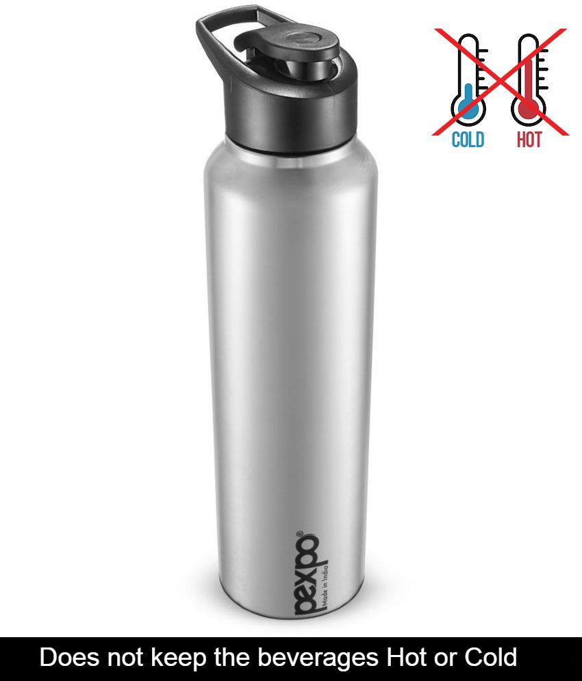     			PEXPO 750 ml Stainless Steel Sports Water Bottle (Set of 1, Silver, Chromo)