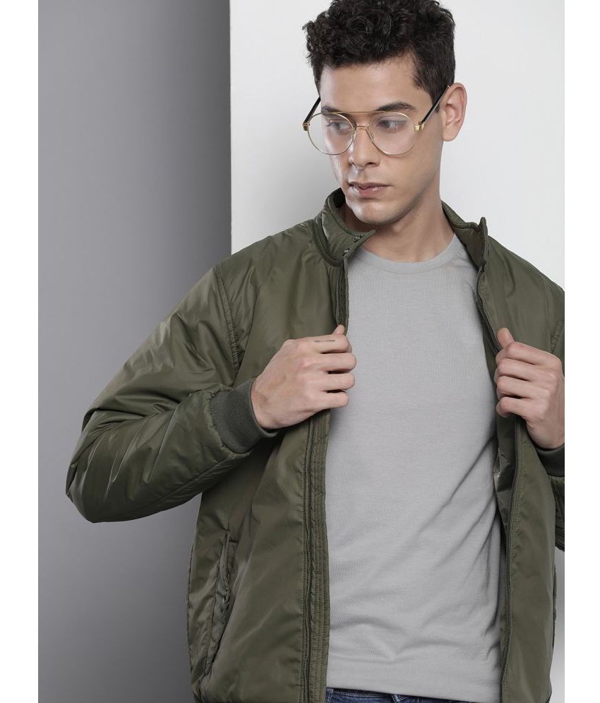     			XFOX Polyester Men's Windcheater Jacket - Olive ( Pack of 1 )