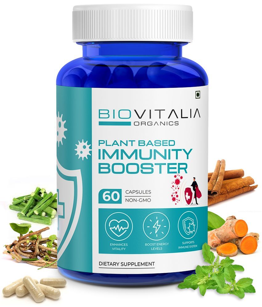     			Biovitalia Organics Immunity Booster, Boost Energy Level & Enhances Vitality, 60 Capsules