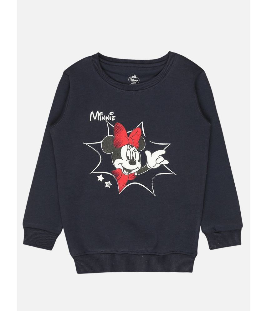     			Bodycare Girls Minnie & Friends Printed Sweat Shirt - Navy