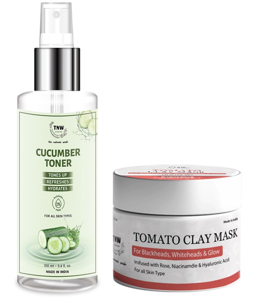     			Combo of 2- Tomato Clay Mask 50gm + Cucumber Toner 100ml
