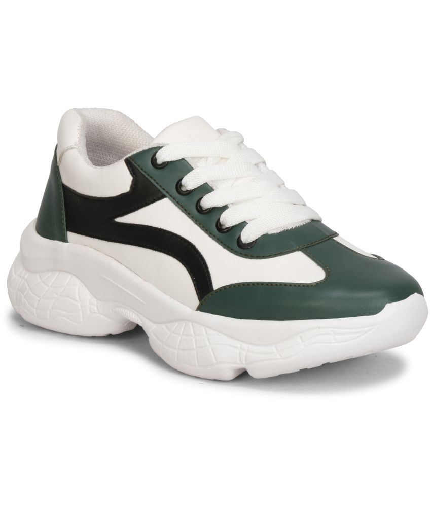     			Ishransh Green Women's Sneakers