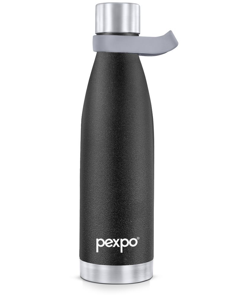     			Pexpo 24 Hrs Hot/Cold Black Thermosteel Flask ( 500 ml )