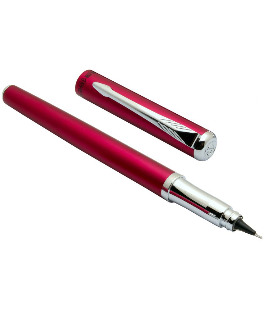     			Srpc Hero 3266 All Rounder Nib Fountain Pen 360 Degree Angle Writing Magenta Color Metal Body & Chrome trims