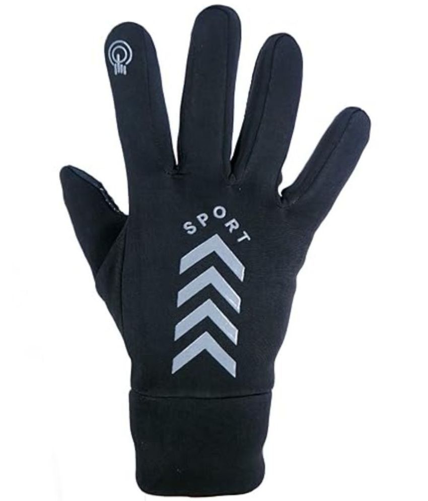     			ZAYSOO - Full Fingers Polyester Riding Gloves ( Pair of 1 )