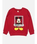 Bodycare Boys Mickey & Friends Printed Sweat Shirt - Maroon