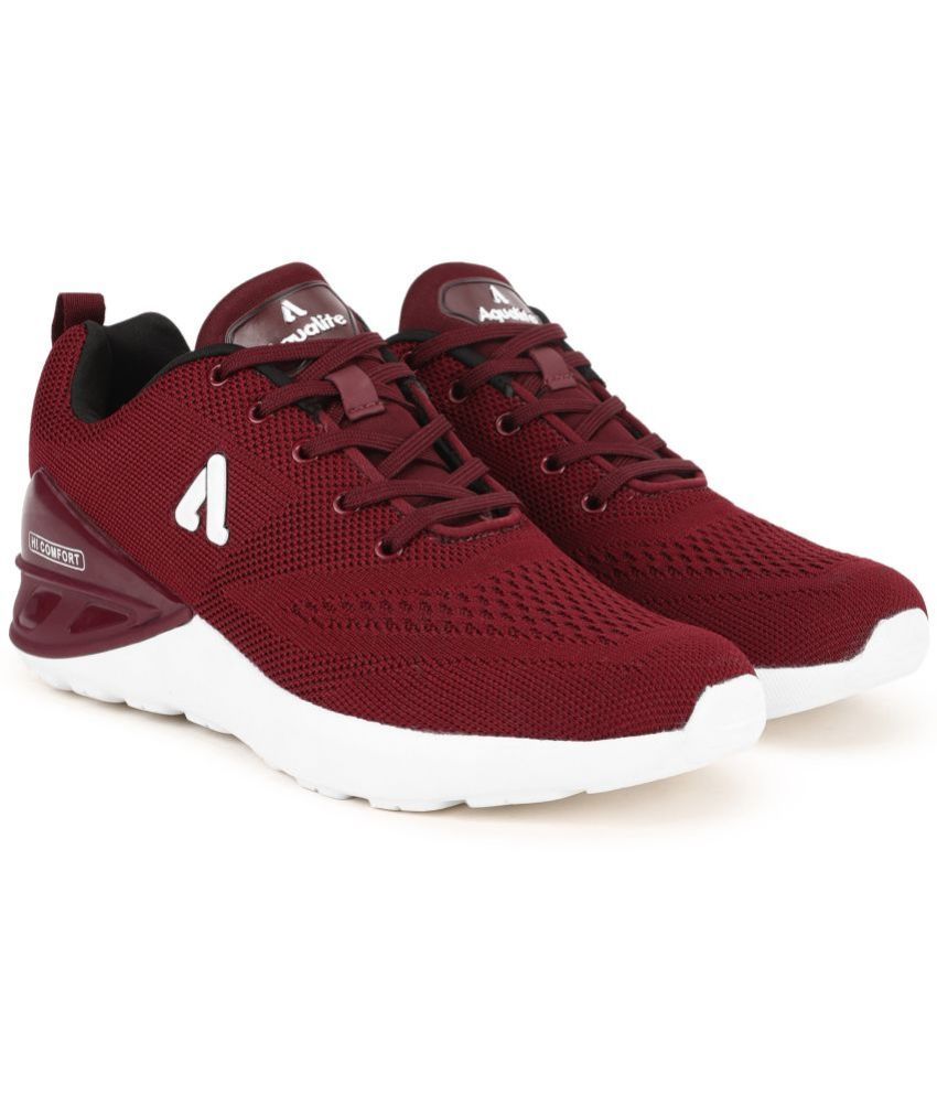     			Aqualite Red Men's Sports Running Shoes