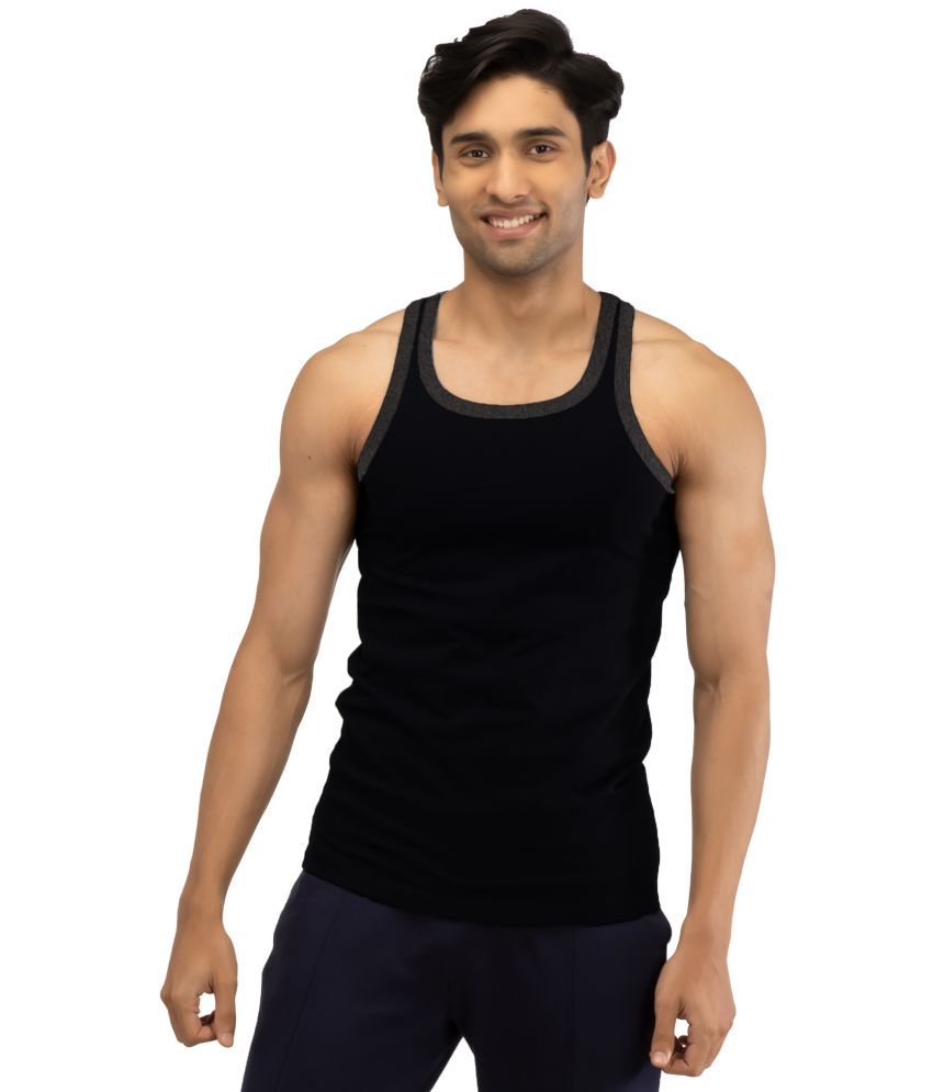     			Chromozome Black CZ 507 Vest Cotton Men Vest ( Pack of 1 ) - Assorted