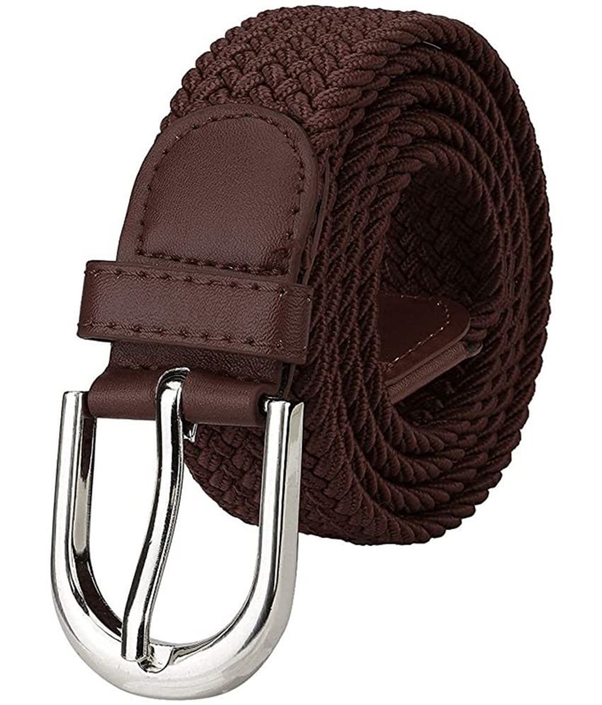     			Clock21 - Brown Canvas Men's Braided Belt ( Pack of 1 )