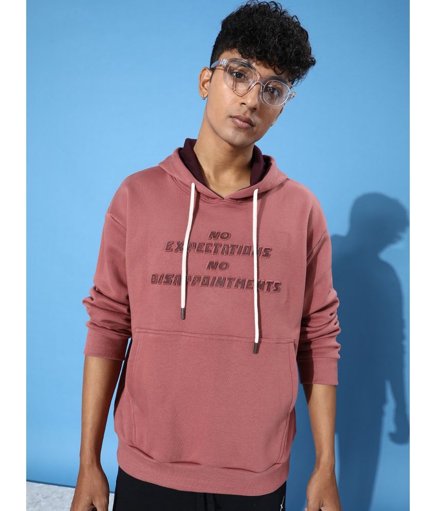     			Difference of Opinion Fleece Hooded Men's Sweatshirt - Pink ( Pack of 1 )