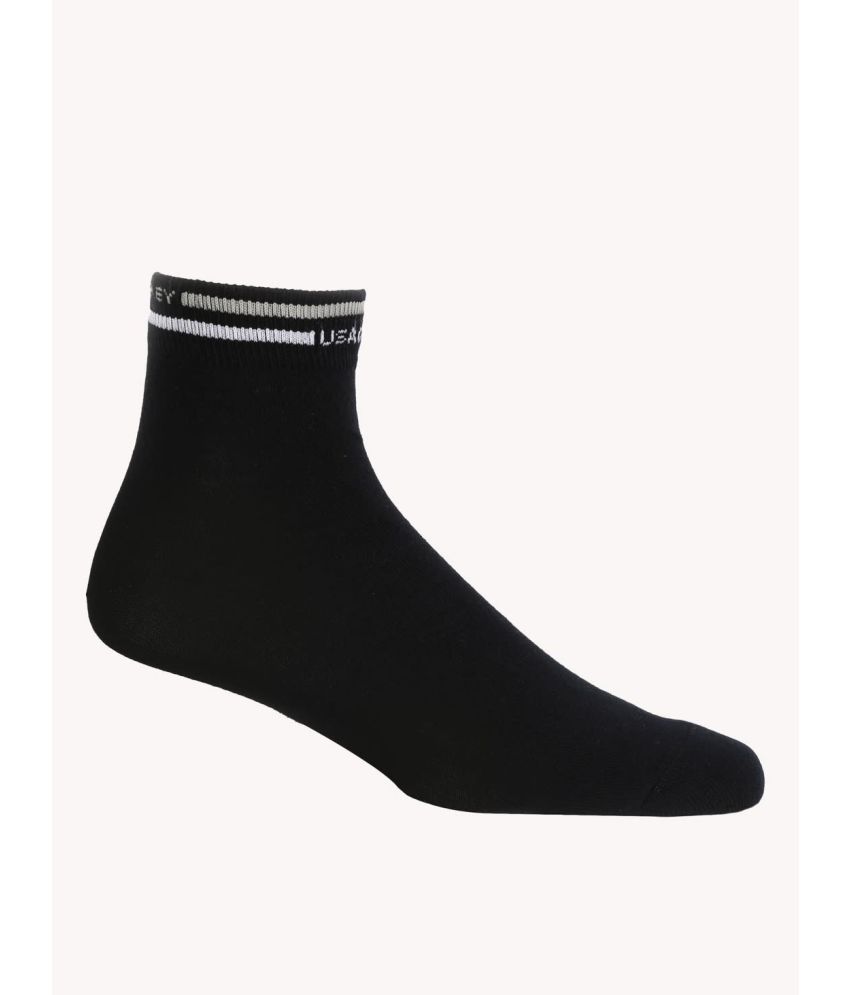     			Jockey 7002 Men Compact Cotton Ankle Length Socks with Stay Fresh Treatment - Black