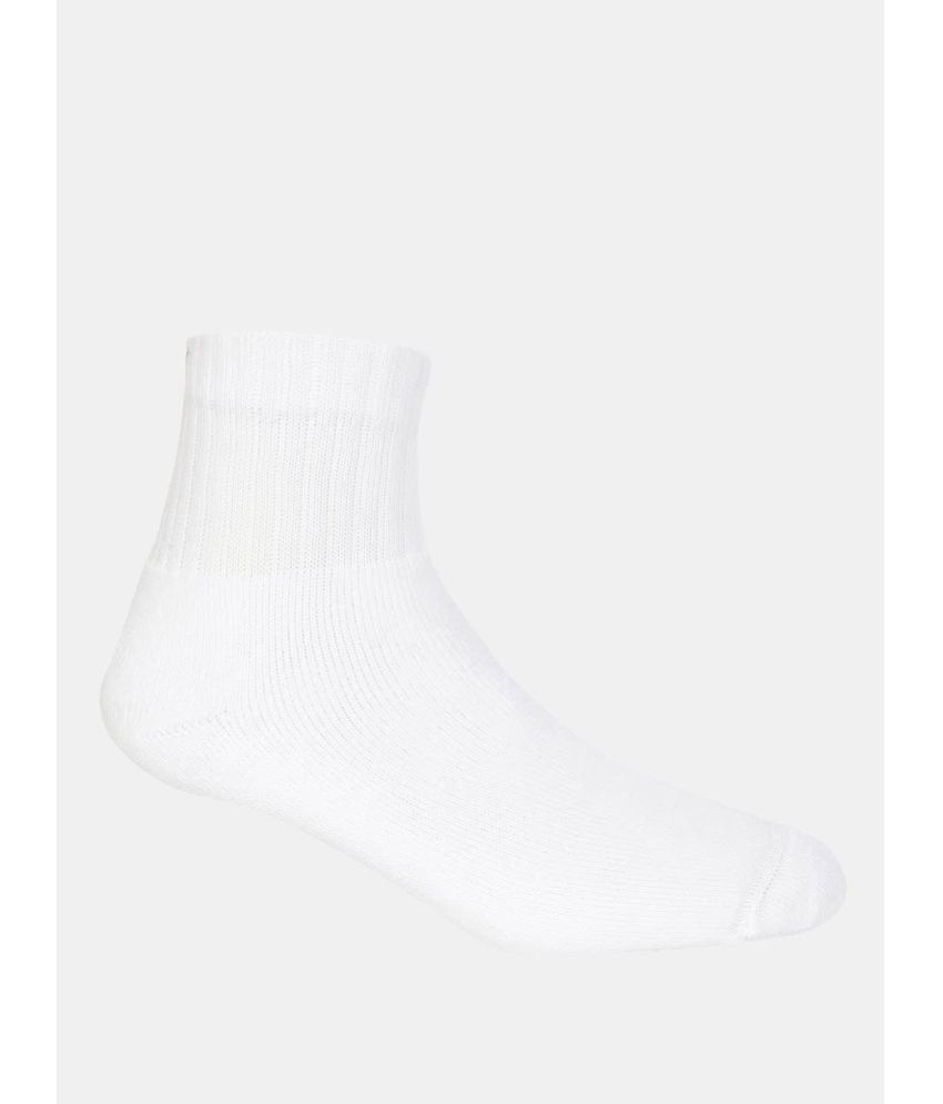     			Jockey 7036 Men Compact Cotton Terry Ankle Length Socks - White