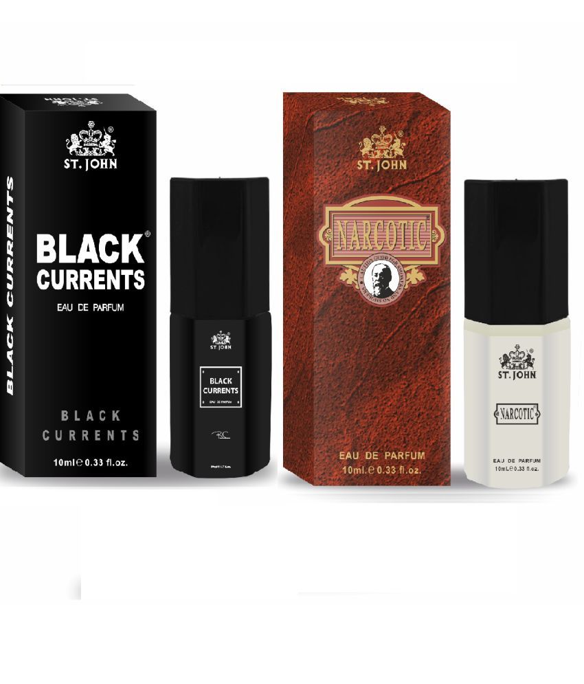     			ST.JOHN Cobra Black Currents & Narcotic Pocket Perfume For Men 10ml Each (20ml) - Pack of 2