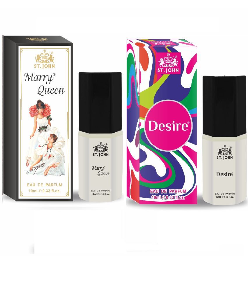     			St. John - Desire & Marry Queen Perfume for Men 10ml Each Eau De Parfum (EDP) For Men,Women 10ml ( Pack of 2 )