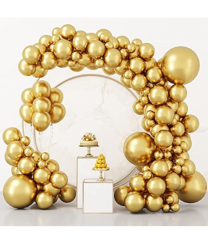     			Urban classic Gold Decoration Kit - Set of 51 Pcs: 50 Gold balloons with 1 Balloon Arch strip for Decoration for Birthday, Anniversary, Bachelorette, Bridal Shower, New Year, Graduation, Retirement, Festival decoration