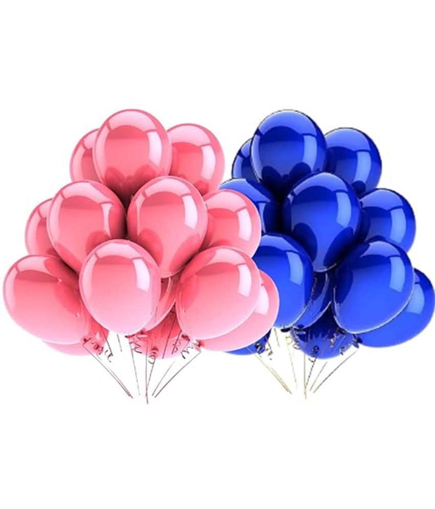     			Urban classic Pink Blue Decoration Kit - Set of 51 Pcs: 25 Pink balloons, 25 Blue  balloons with 1 arch strip for Decoration for Birthday, Anniversary, Bachelorette, Bridal Shower, New Year, Graduation, Retirement, Festival decoration