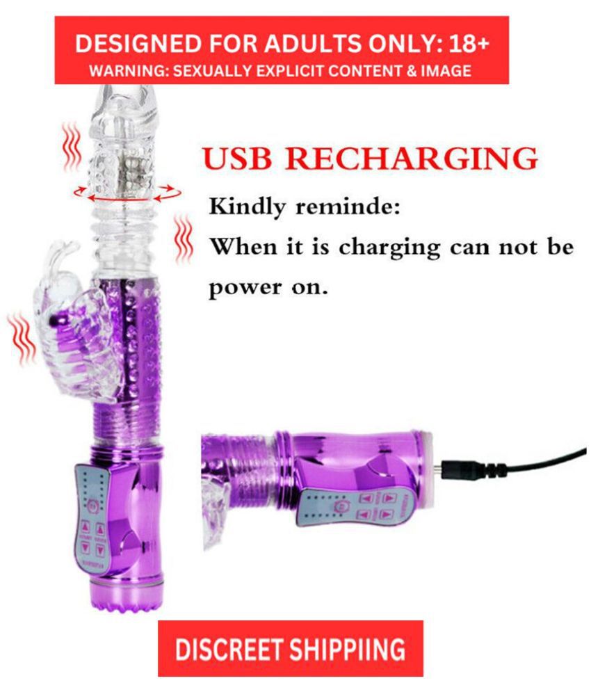     			36 Modes USB Rechargeable Rotating Rabbit Vibrator Waterproof Vibrating Anal Dildo G Sp*t Clitoris Sex Toy
