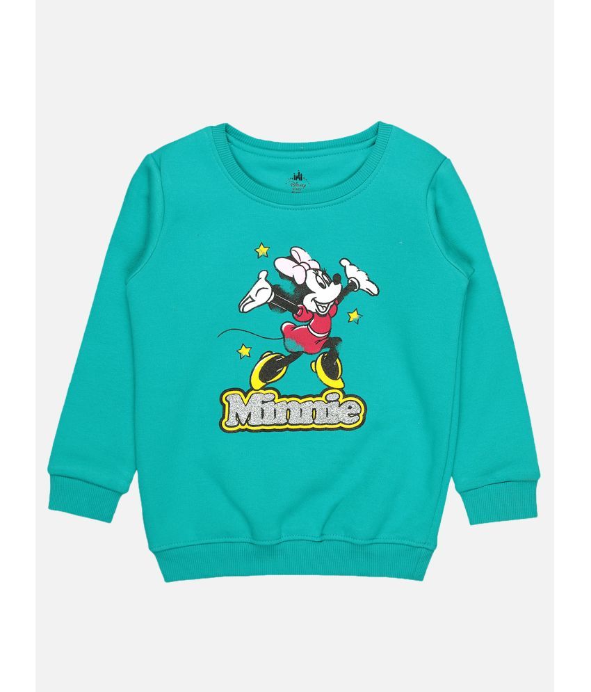     			Bodycare Girls Minnie & Friends Printed Sweat Shirt - Green