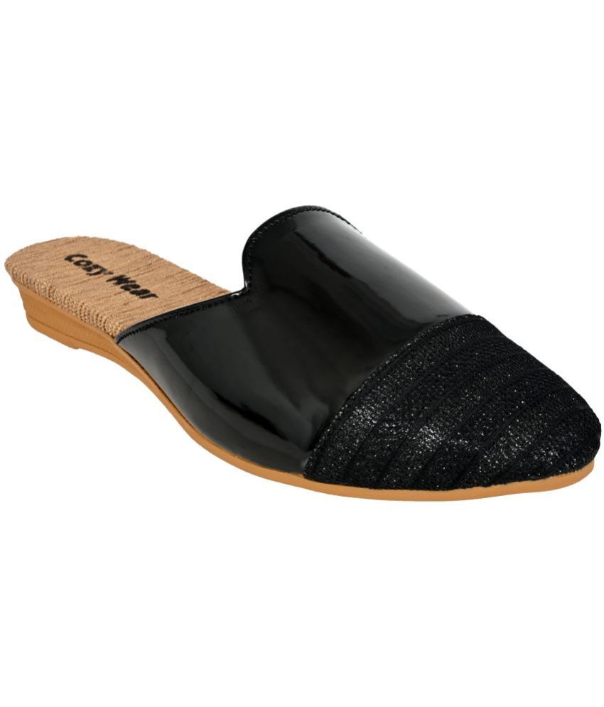     			Cozy Wear Black Women's Mules