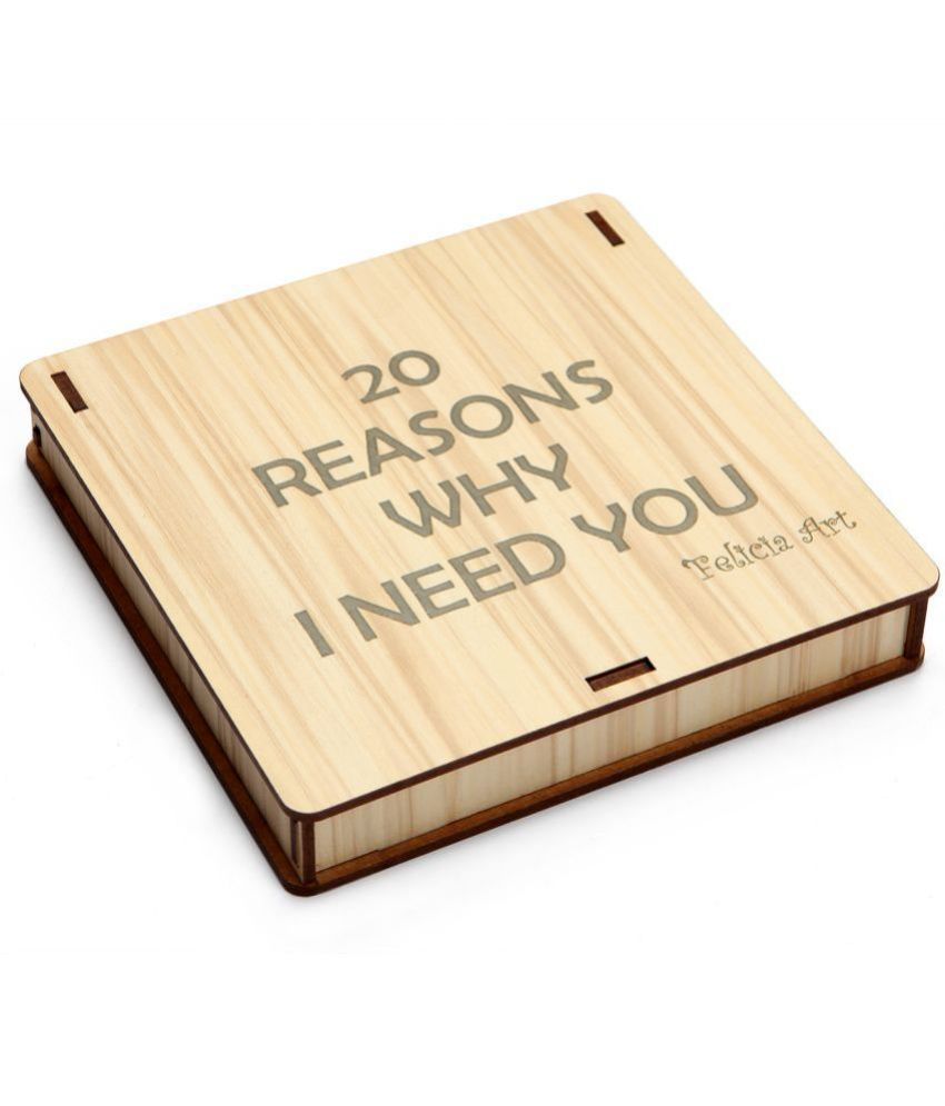     			FELICIA ART 20 Reasons Why I Need You Message Valentine's Day Gift Box