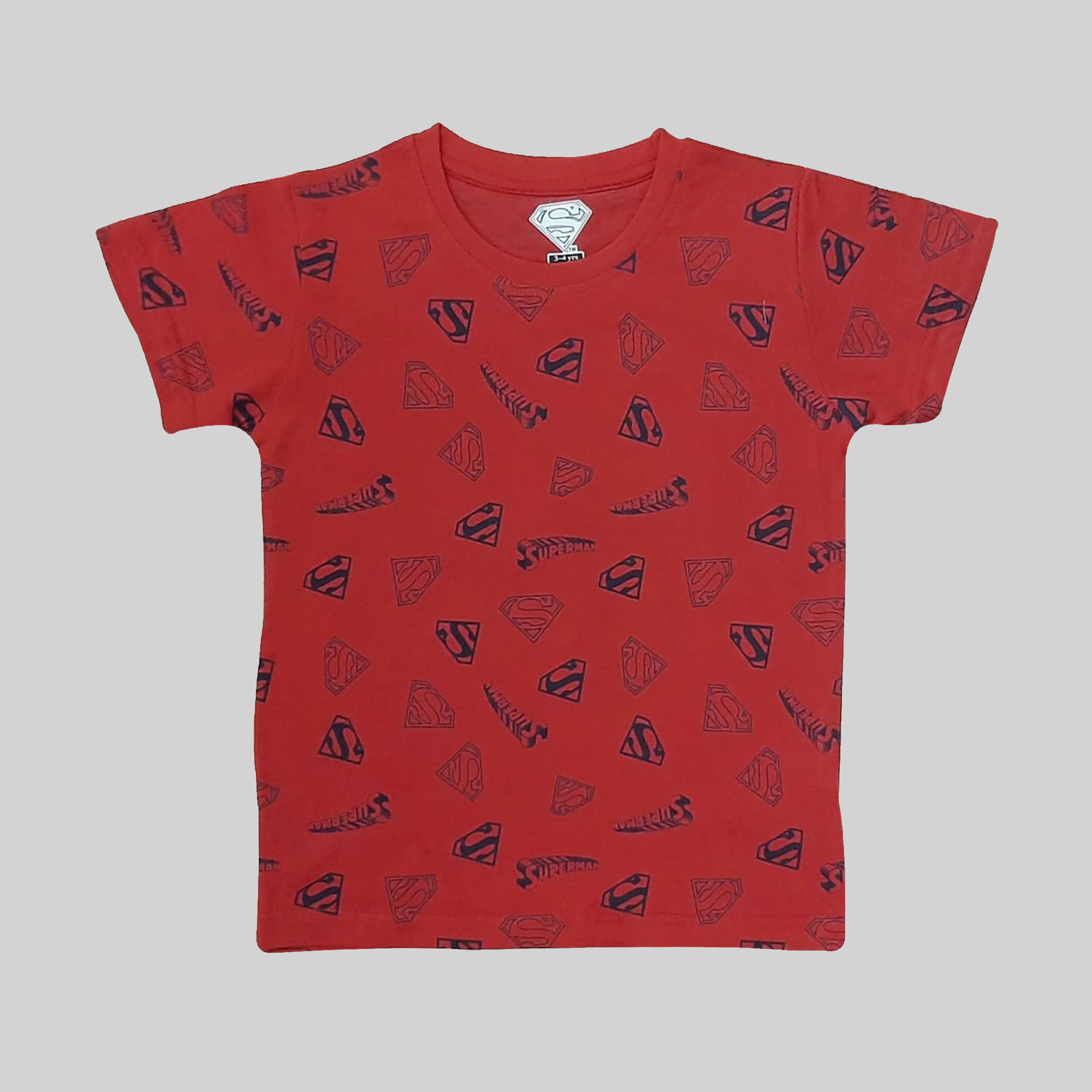     			MINUTE MIRTH Red Cotton Boy's T-Shirt ( Pack of 1 )