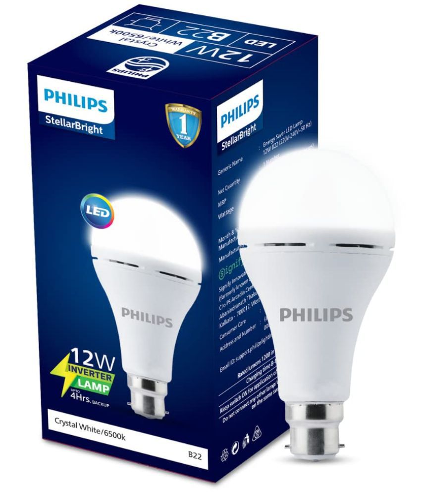     			Philips 12w Cool Day light Inverter Bulb ( Single Pack )