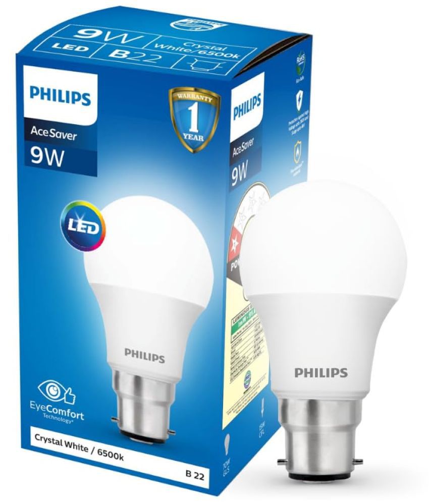     			Philips 9w Warm White LED Bulb ( Single Pack )