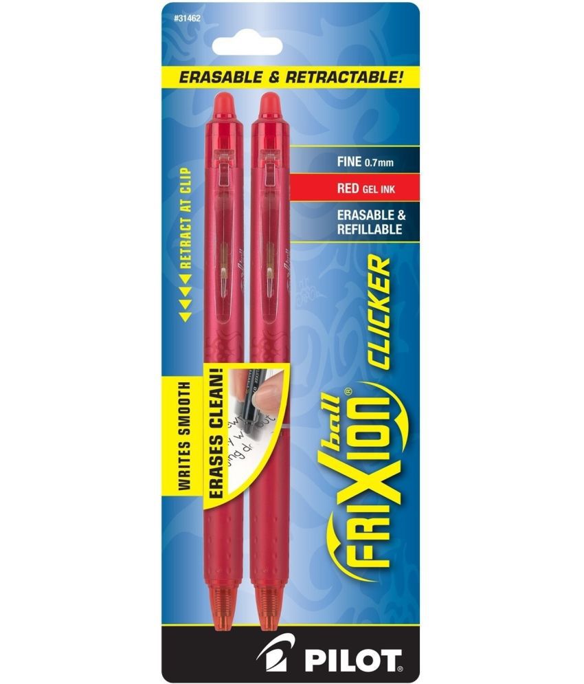     			Pilot Frixion RT Clicker Ball Pen Red Pack of 2