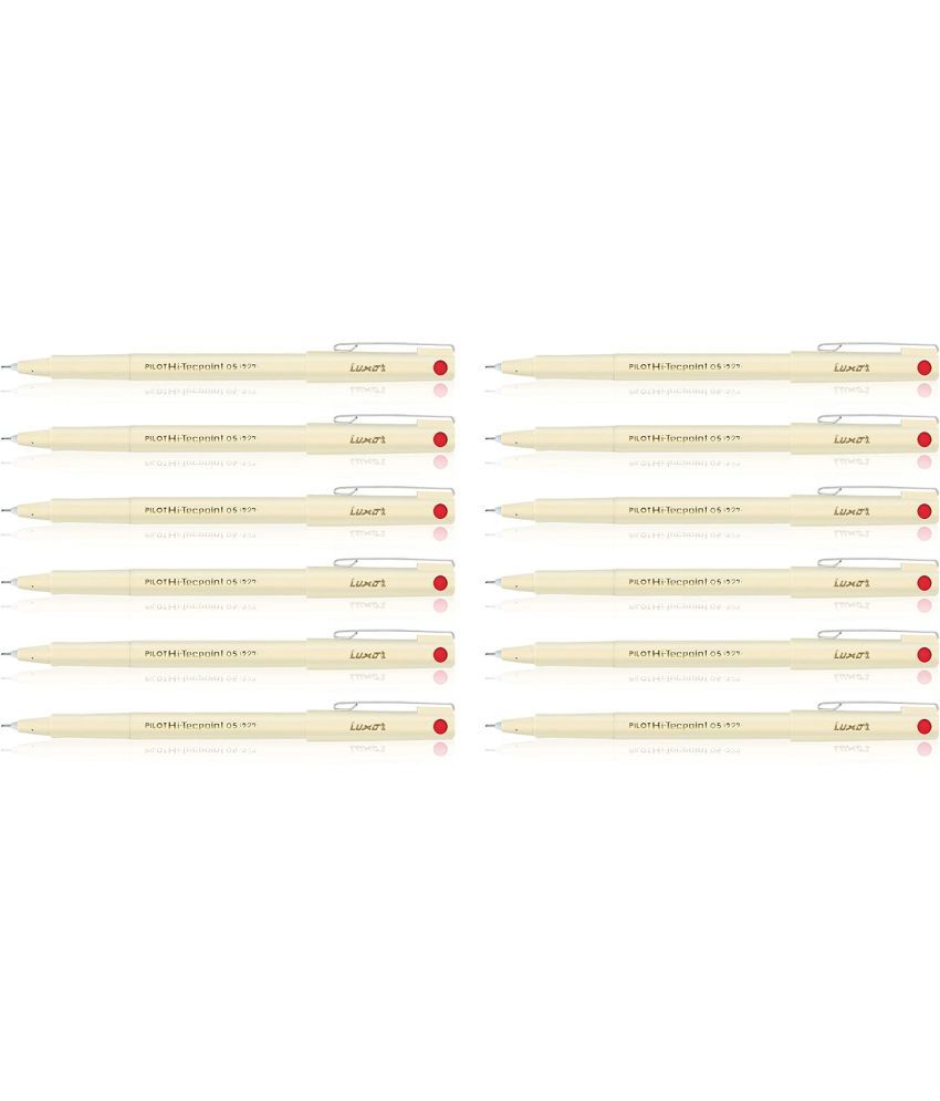     			Pilot Hi-Tecpoint 05 Red Pack of 12