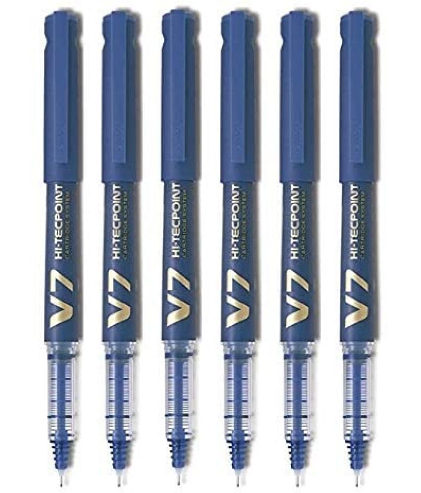     			Pilot Hi-Tecpoint V7 Cartridge Pen Blue Pack of 6