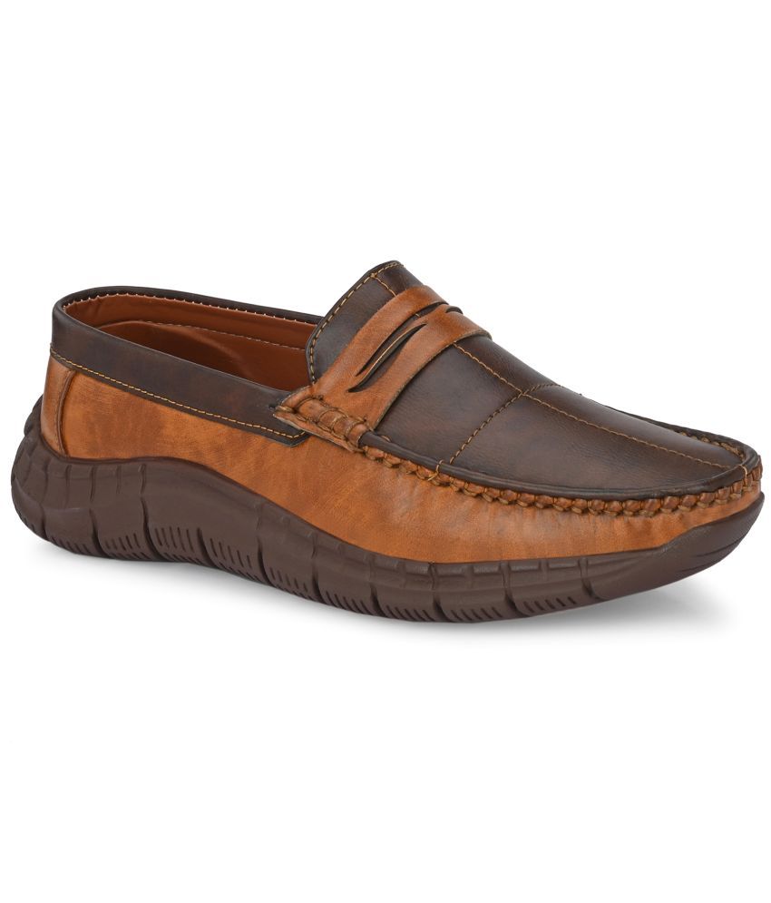     			Bucik Brown Men's Slip on