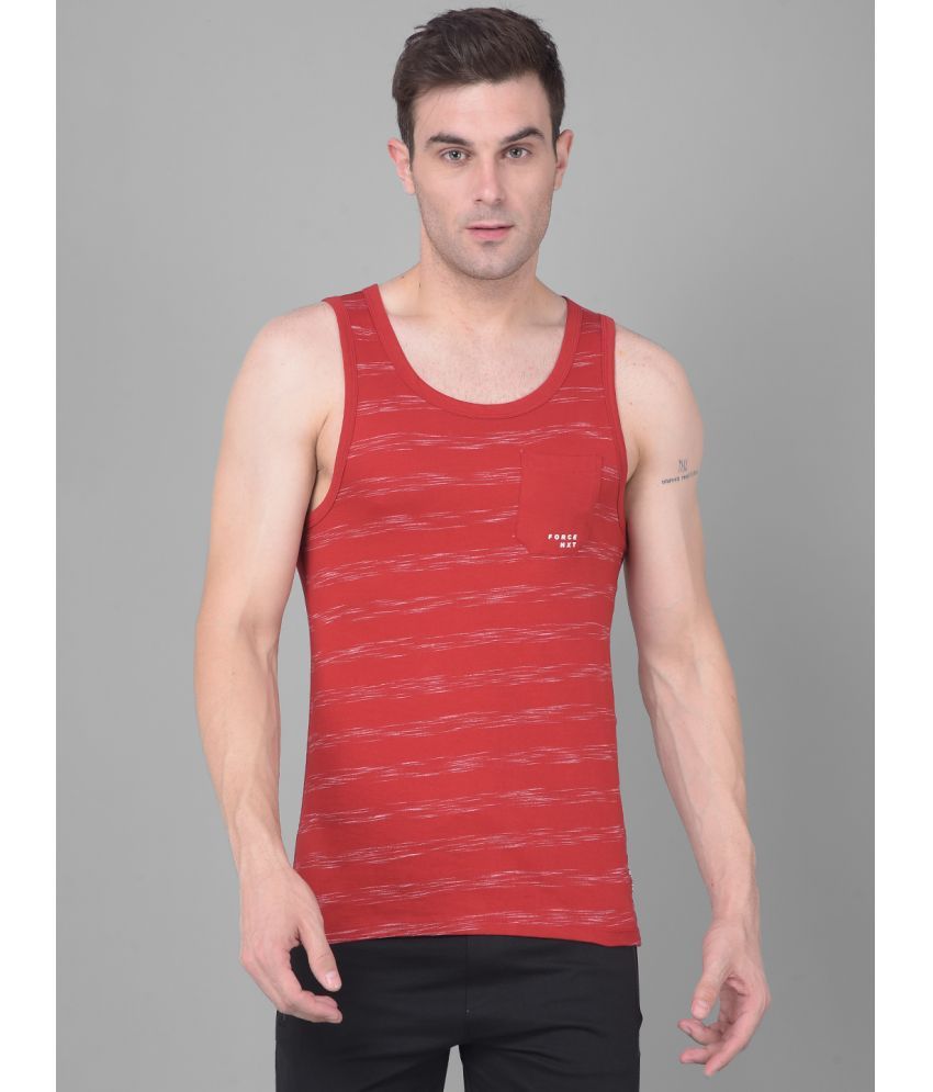     			Force NXT Cotton Men's Vest ( Red )