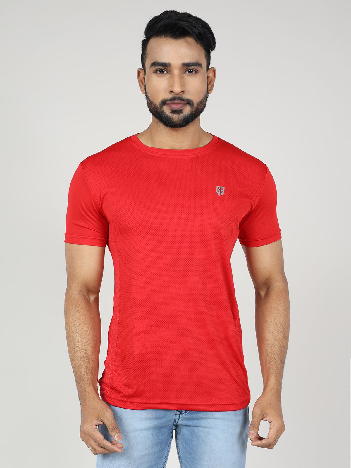     			GAME BEGINS Polyester Regular Fit Printed Half Sleeves Men's T-Shirt - Red ( Pack of 1 )