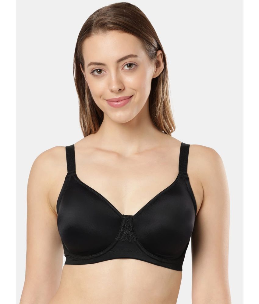     			Jockey 1855 Under-Wired Non-Padded Microfiber Elastane Full Coverage Minimizer Bra - Black