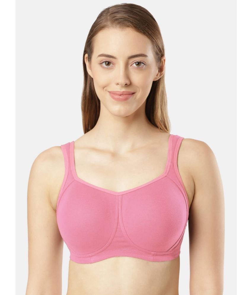     			Jockey FE78 Wirefree Padded Super Combed Cotton Elastane Full Coverage Plus Size Bra - Heather Rose