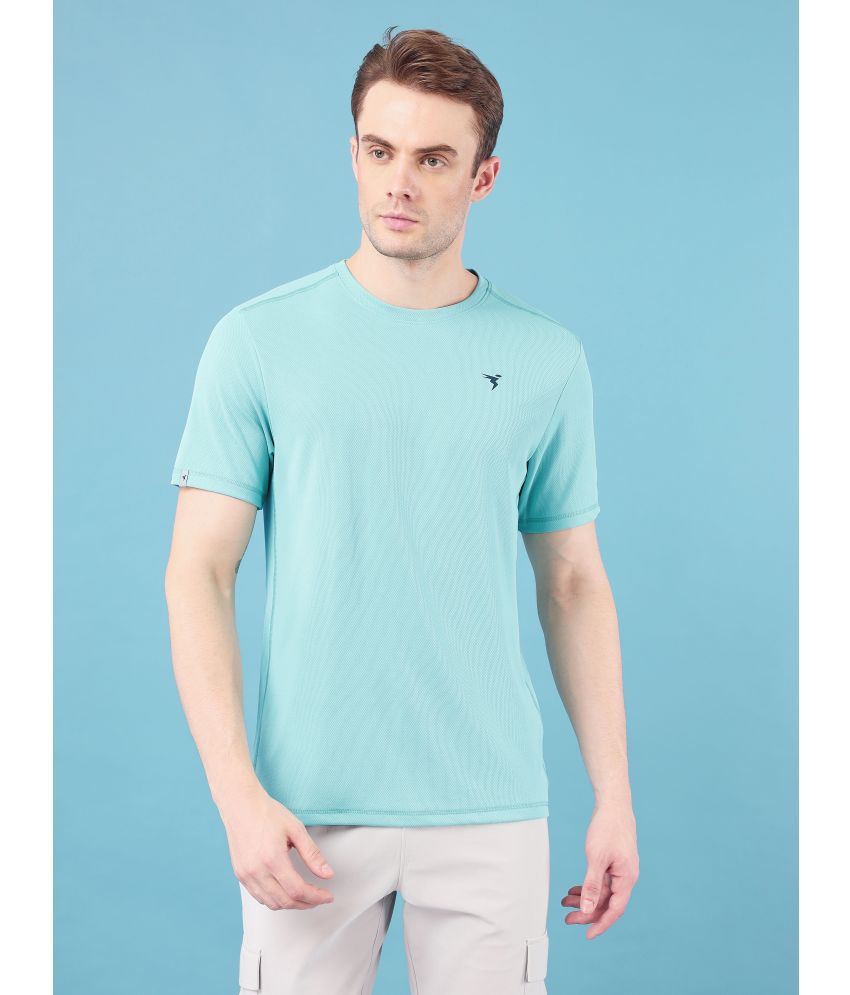    			Technosport Blue Polyester Slim Fit Men's Sports T-Shirt ( Pack of 1 )