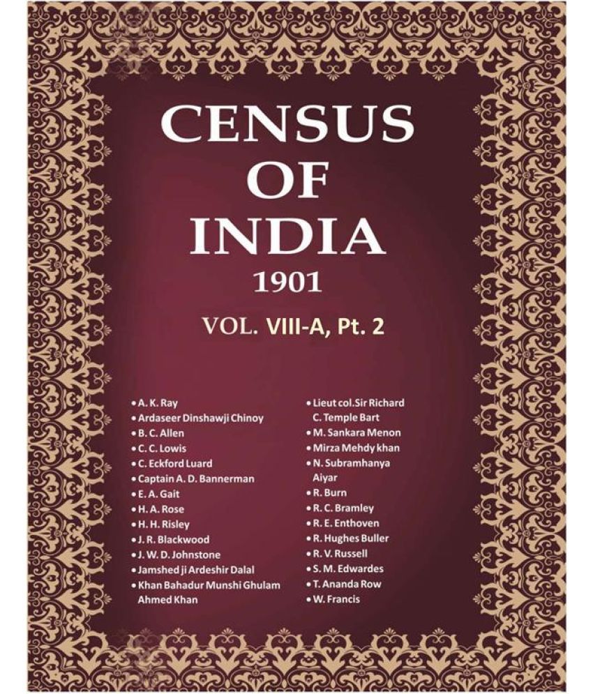     			Census of India 1901: Berar - Imperial Tables Volume Book 20 Vol. VIII-A, Pt. 2 [Hardcover]
