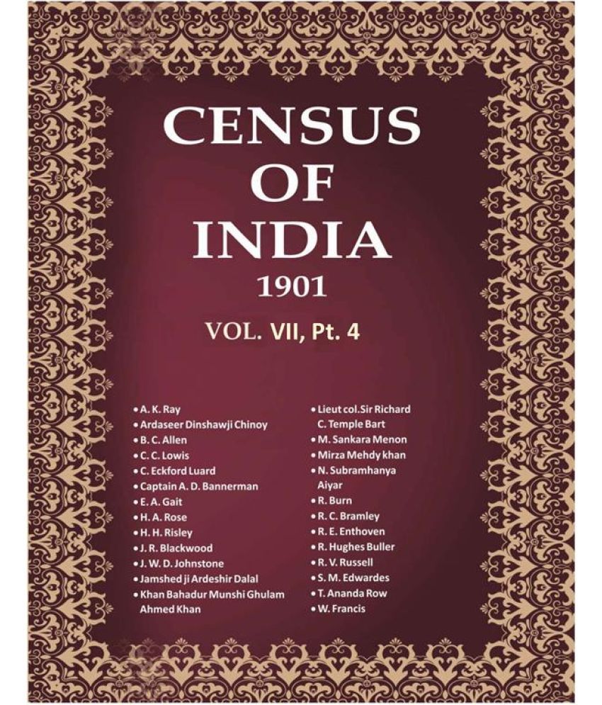     			Census of India 1901: Calcutta : town and suburbs - Report (statistical) Volume Book 18 Vol. VII, Pt. 4 [Hardcover]