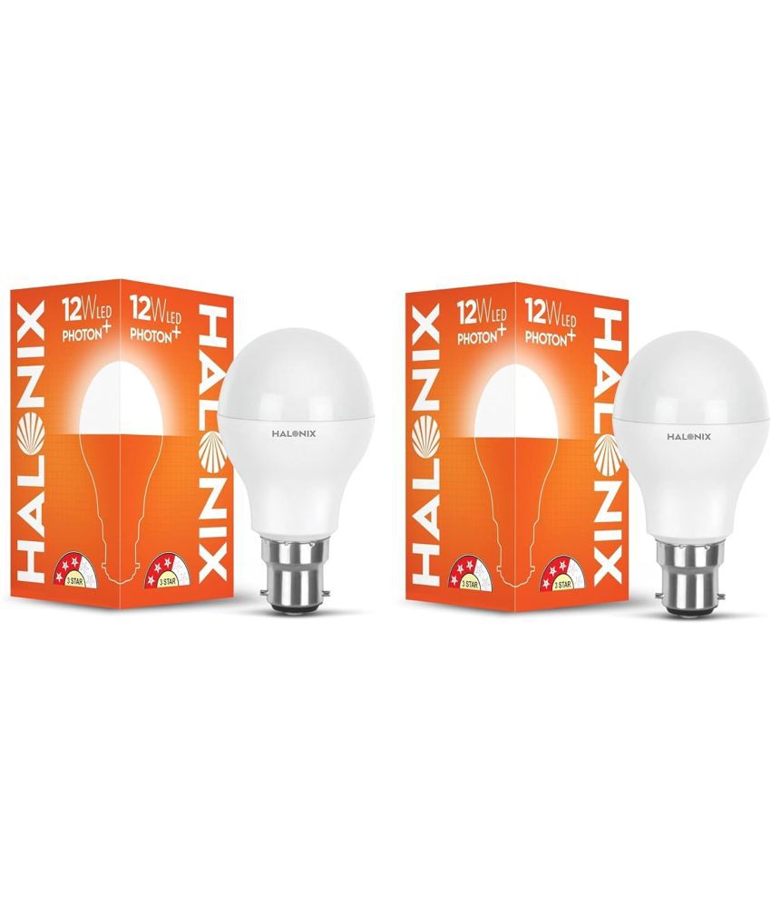     			Halonix 12w Cool Day Light LED Bulb ( Pack of 2 )