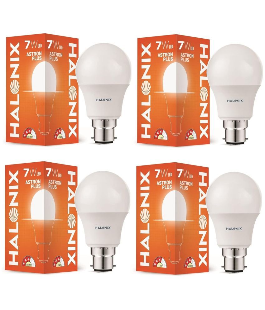     			Halonix 7w Cool Day Light LED Bulb ( Pack of 4 )