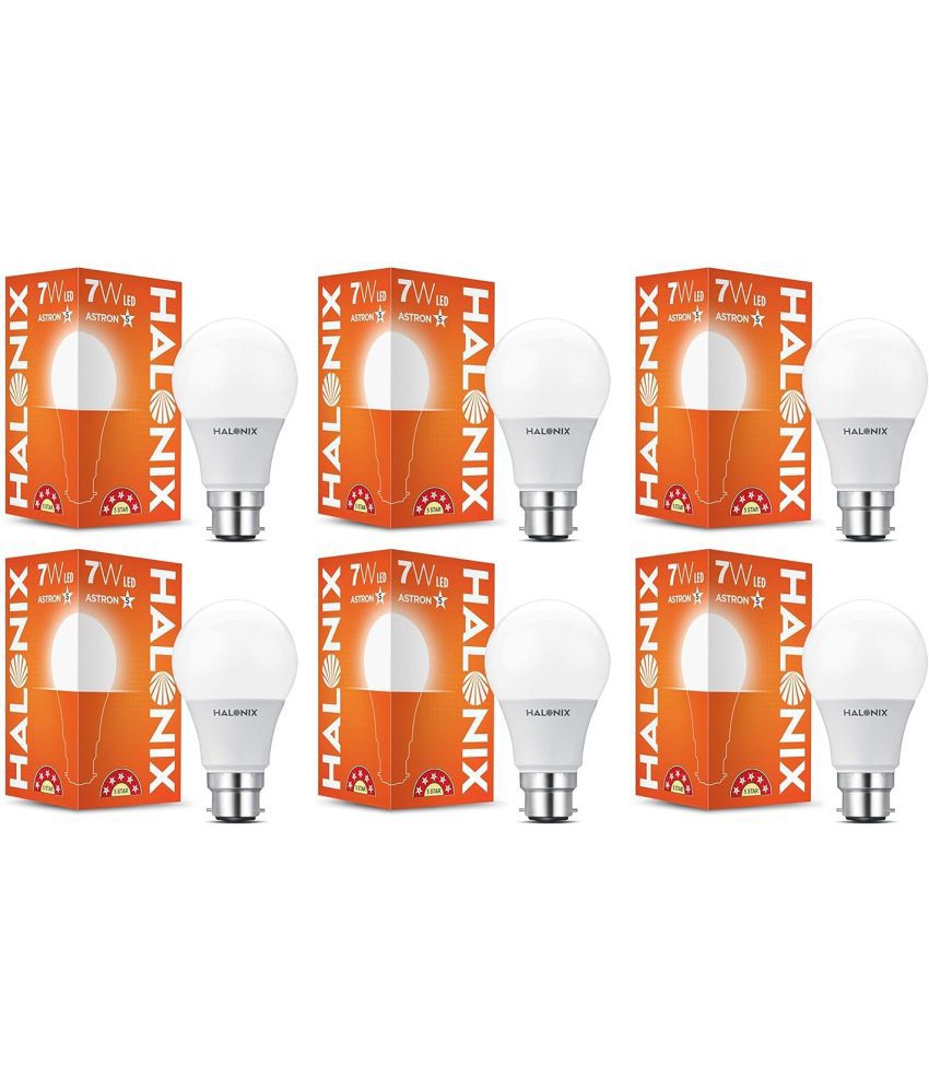     			Halonix 7w Cool Day Light LED Bulb ( Pack of 6 )