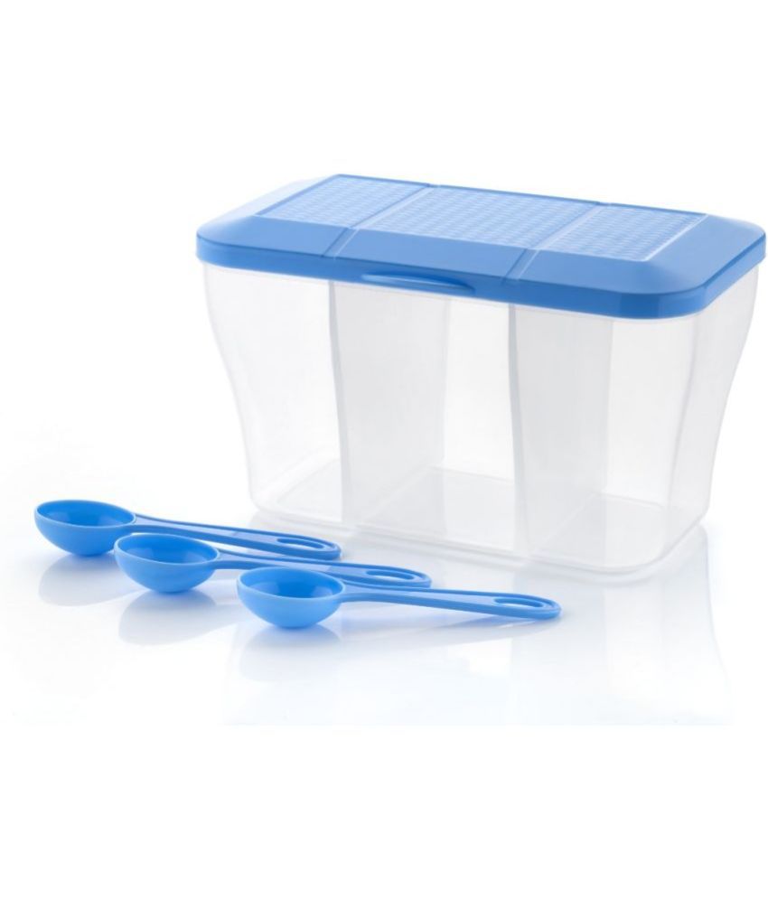     			MAGICSPOON Plastic Blue Multi-Purpose Container ( Set of 1 )
